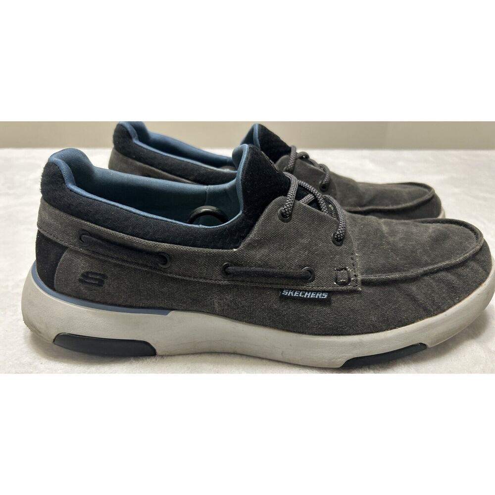 Skechers Mens Shoes Size 11 Blue Memory Foam Arch Bellinger Garmo